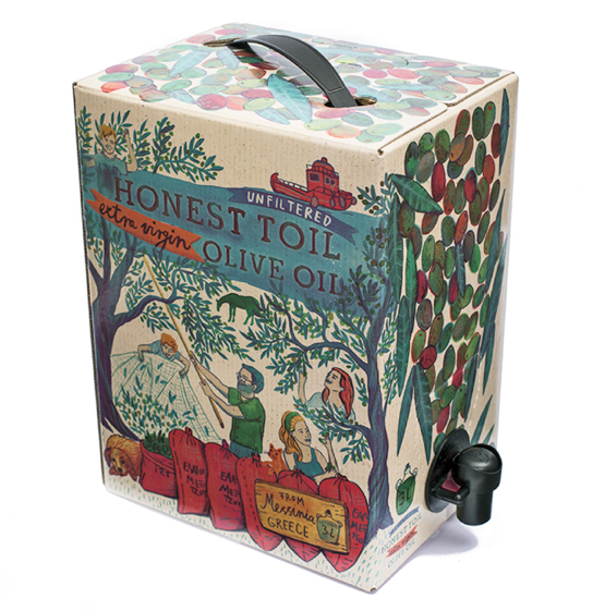 3ltr Honest Toil Virgin Olive Oil - Box with Tap