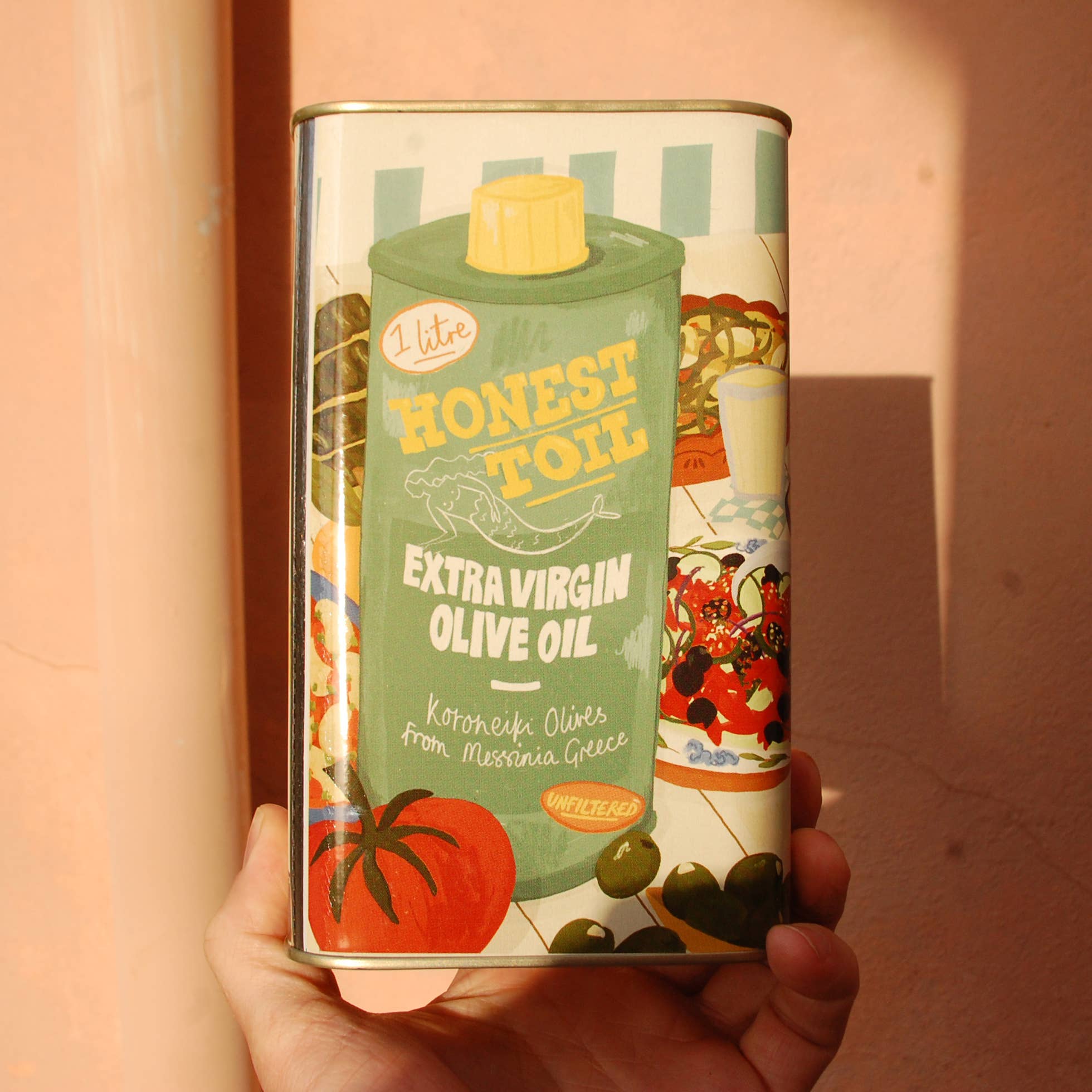1LTR Honest Toil Extra Virgin Olive Oil - Tin